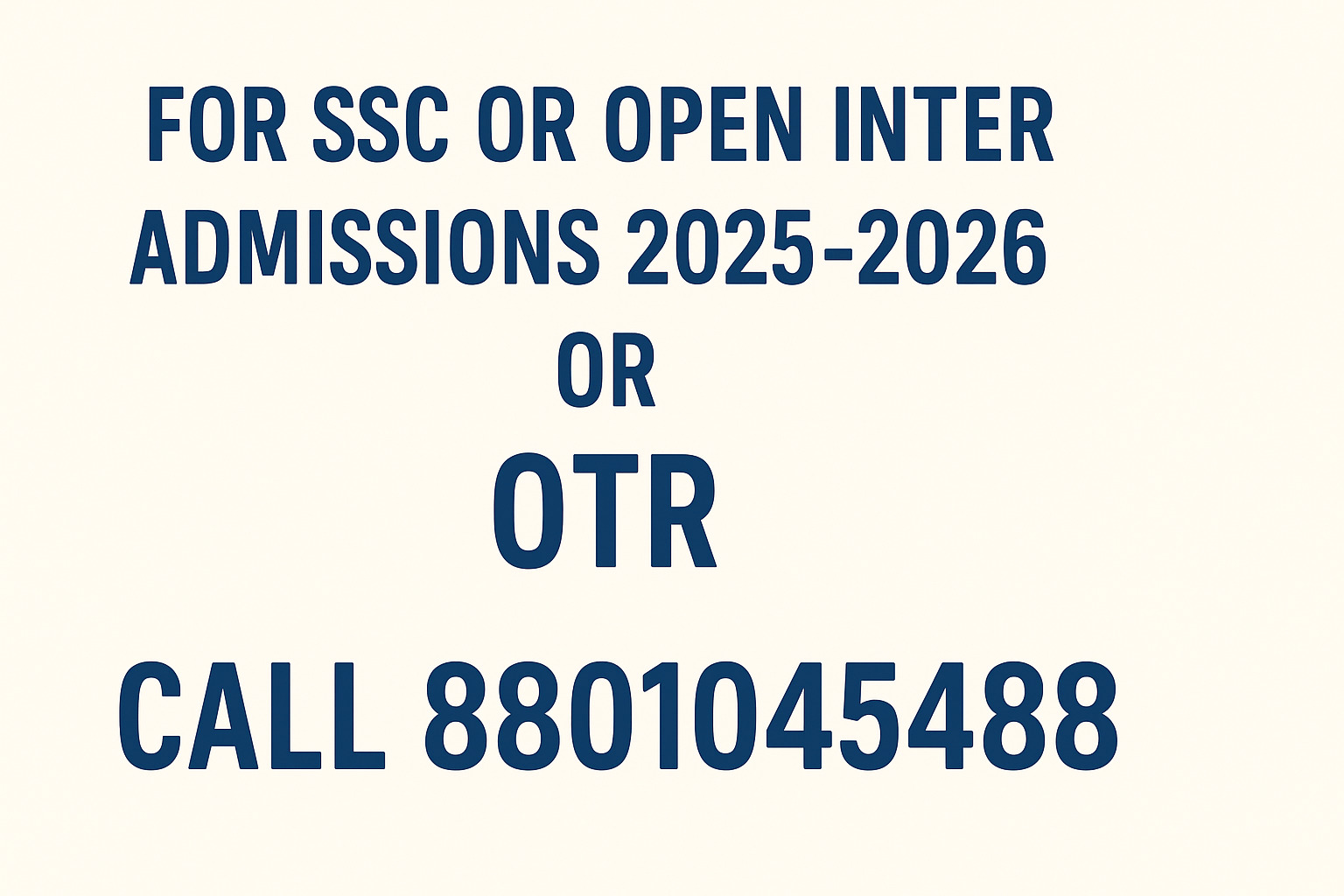 TOSS SSC and Open Inter Admission 2025-2026 | Apply Online or OTR Help – Call 8801045488